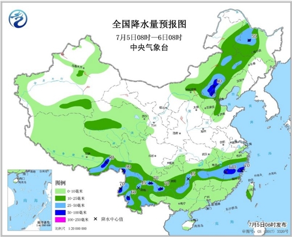 東北華北雷雨伴強對流 南方將迎更強降雨